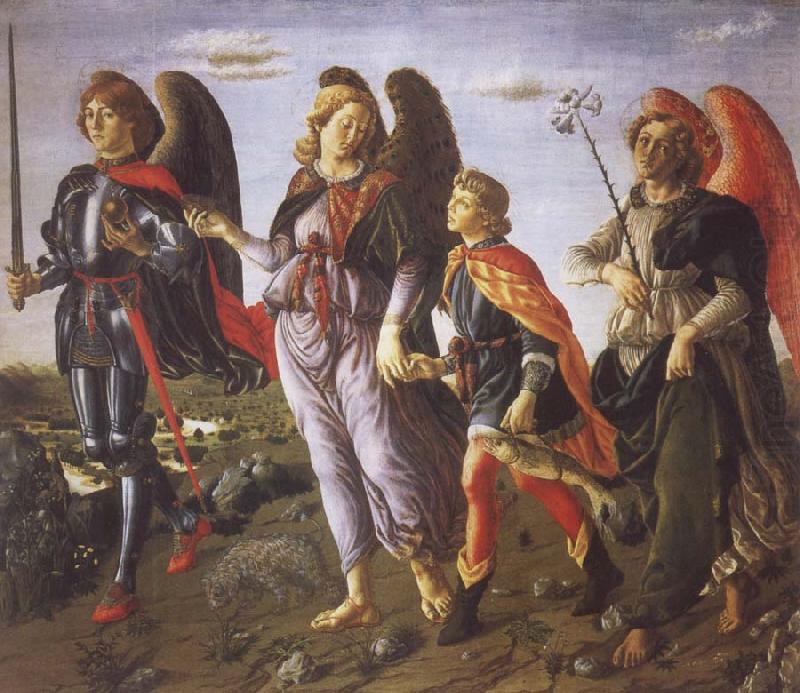 Francesco Botticini Tobias and the Three Archangels china oil painting image